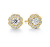 Lorelei Diamond Halo Stud Earrings