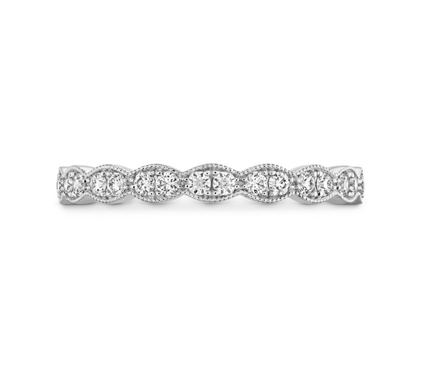 Lorelei Floral Milgrain Diamond Band