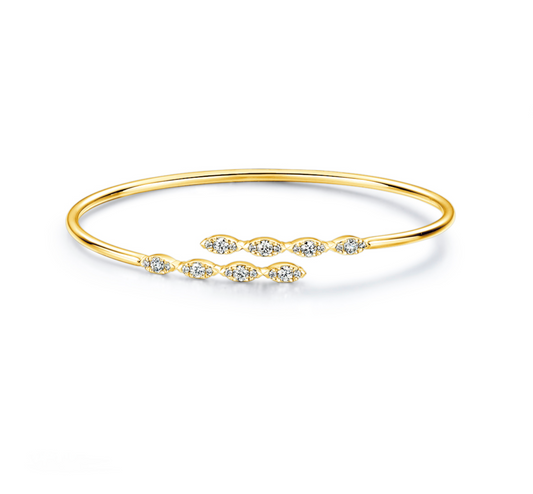 Aerial Marquise Flexi Bangle
