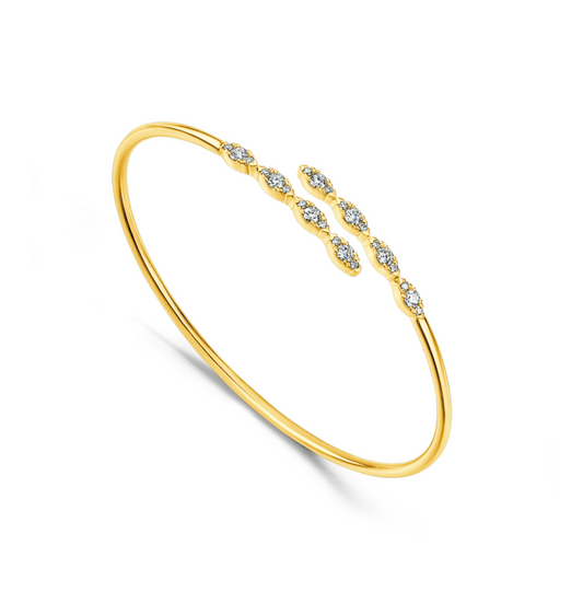 Aerial Marquise Flexi Bangle