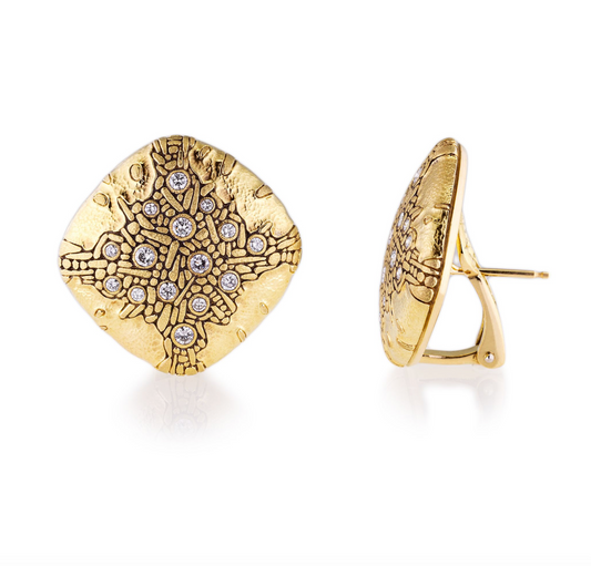 Alex Sepkus Cushion Shape Earrings - E-6