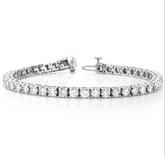 Lab Diamond Tennis Bracelet 5.00ctw G/VS Set in 14k White Gold