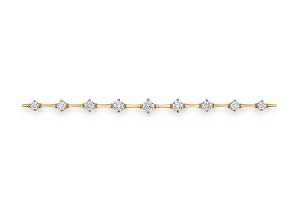 Cadence 0.64- 1.24ctw Diamond Bolo Bracelet in 18k