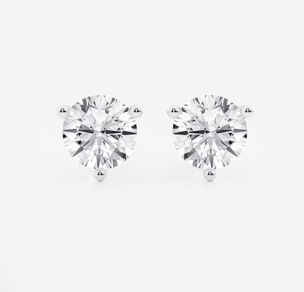 Mariposa Celestial 1.03-4.16ctw Diamond Studs in White Gold