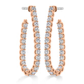 Signature Pear Hoop - Medium