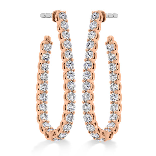Signature Pear Hoop - Medium