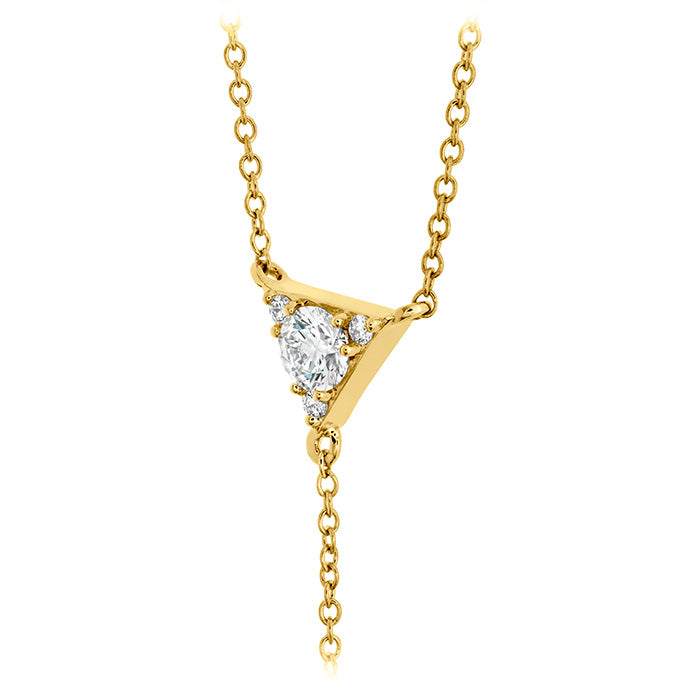 Triplicity Triangle Lariat Necklace