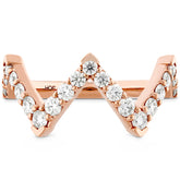 Triplicity Pointed Diamond Ring