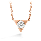 Triplicity Single Diamond Pendant