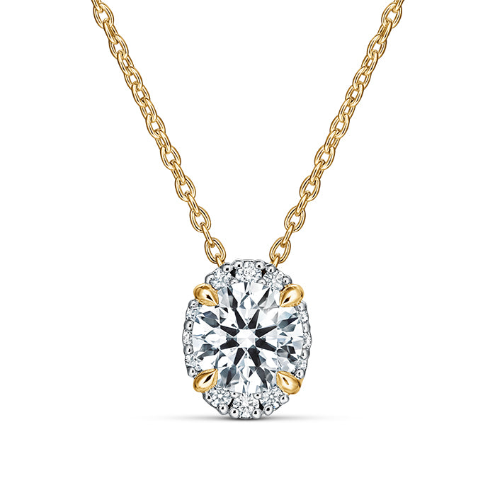 Ellipse Diamond Pendant