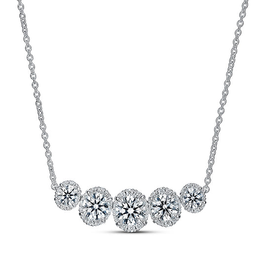 Ellipse Diamond Necklace