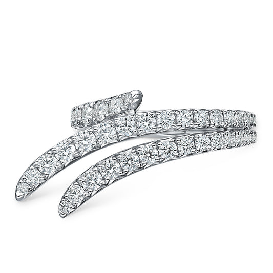 Vela Triple Row Pavé Ring