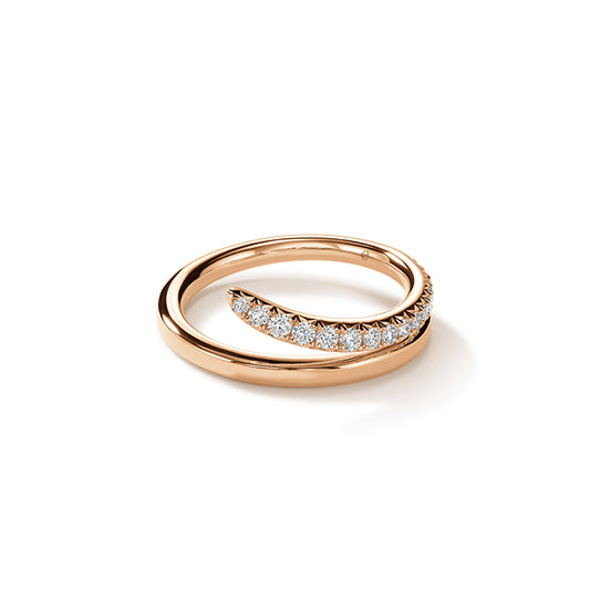 VELA French Cut Pavé Diamond Ring