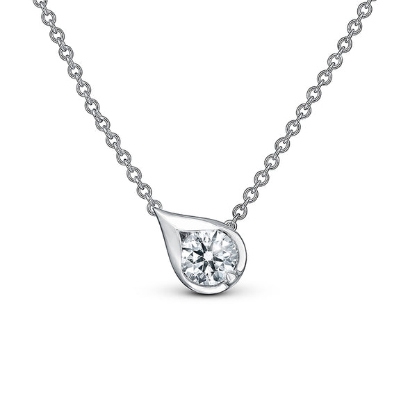 Lu Droplet Pendant 0.30-0.50 in 18K