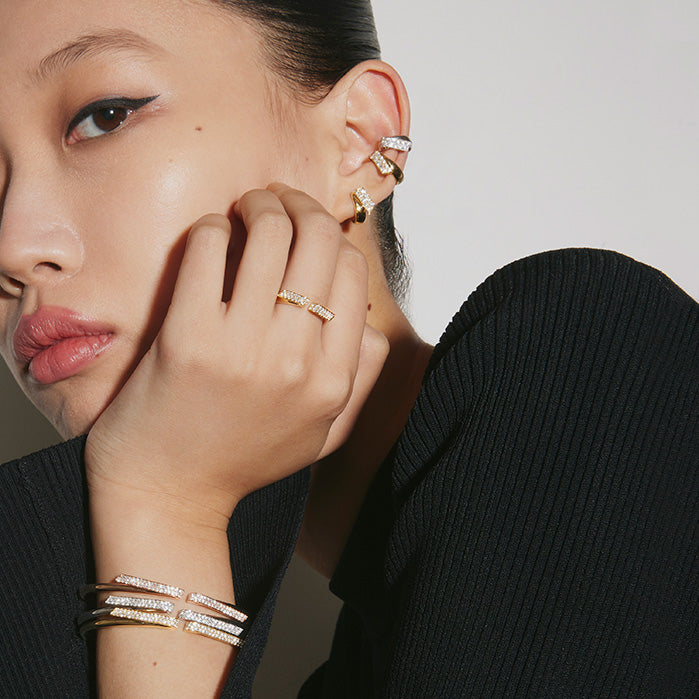INSIDE OUT Diamond Flexi Bangle