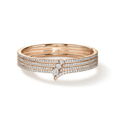 VELA French Cut Pavé Diamond Bangle