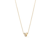 INSIDE/OUT Rondel Diamond Small Pendant Necklace
