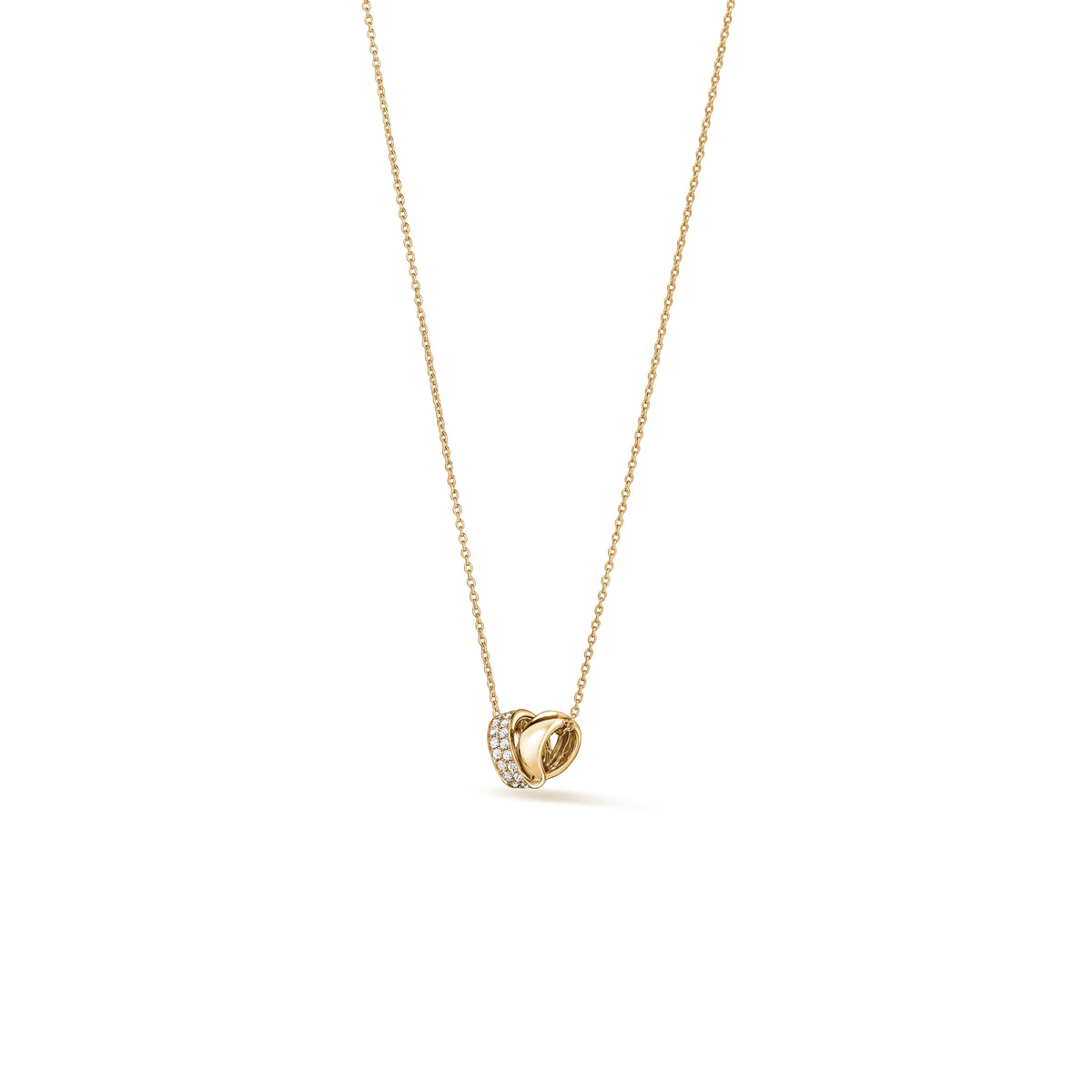 INSIDE/OUT Rondel Diamond Small Pendant Necklace