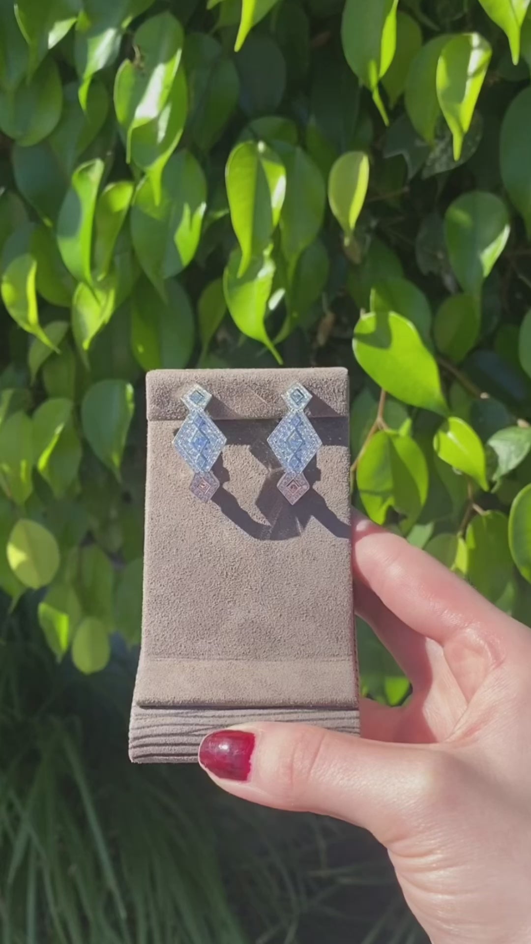 All Diamond Queen of Diamonds 2.76ctw Clutch Platinum Earrings