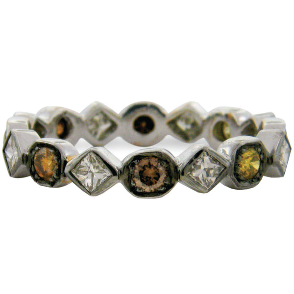 Mariposa Stackable Art Deco Multi Color Diamond Ring