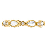 Mariposa Stackable Art Deco Rose Cut Diamond Ring
