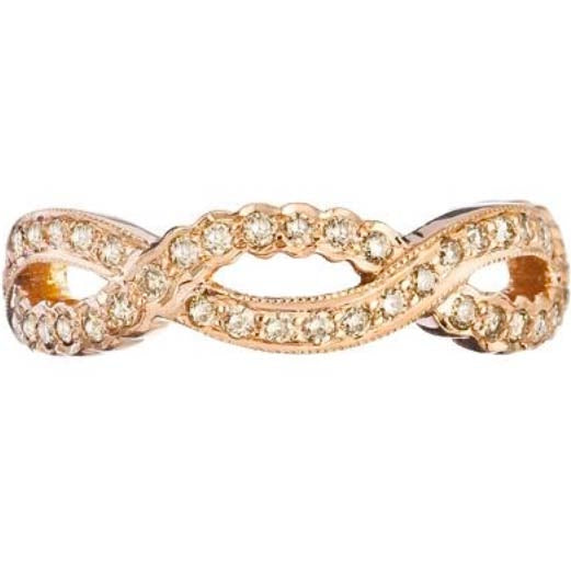 Mariposa Stackable Scallop Diamond Ring
