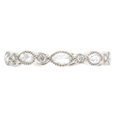 Mariposa Stackable Art Deco Marquise Rose Cut Diamond Ring