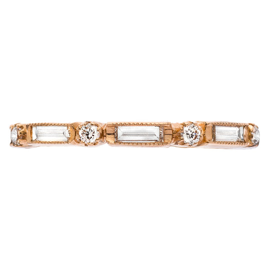 Mariposa Stackable Art Deco Baguette Diamond Ring