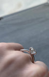 Mariposa Diamond Solitaire set with Hearts On Fire H/SI1 1.33ctw in Platinum