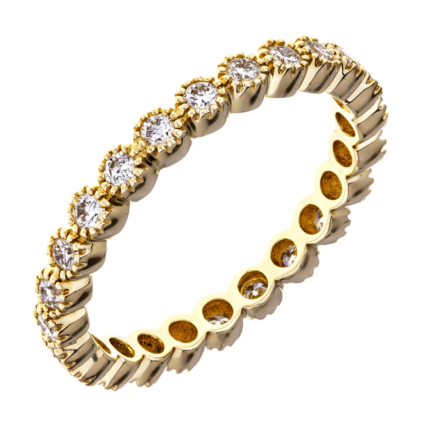 Mariposa Stackable Simple Elegance Bezel Set Ring