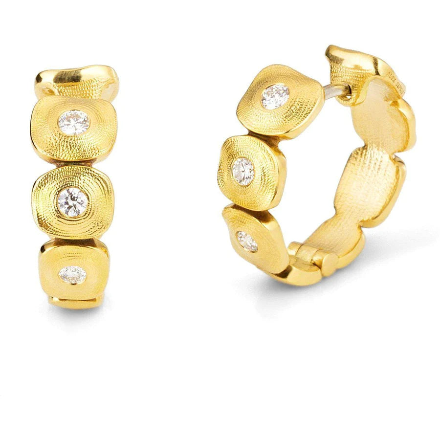 Alex Sepkus Dancing Squares Huggy Earrings
