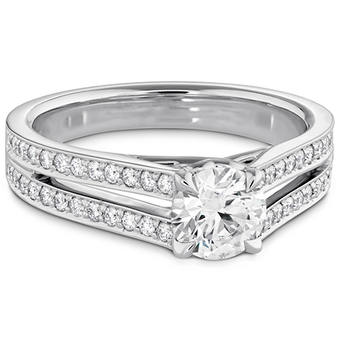 Hearts On Fire Adoration Double Row Engagement Ring