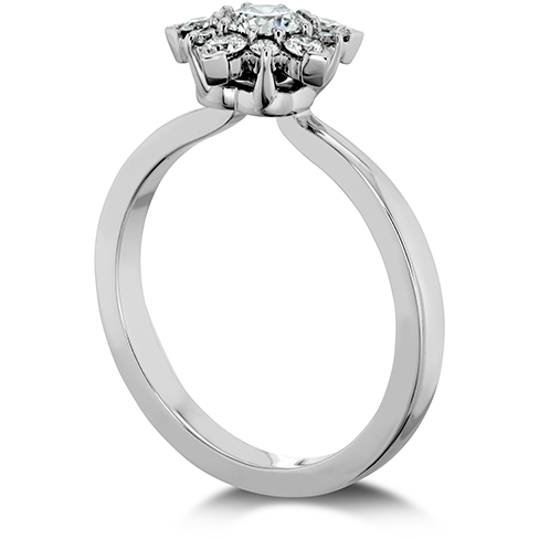 Hearts On Fire Aerial Cluster Engagement Diamond Ring