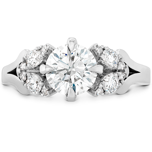 Hearts On Fire Aerial Petal Diamond Engagement Ring