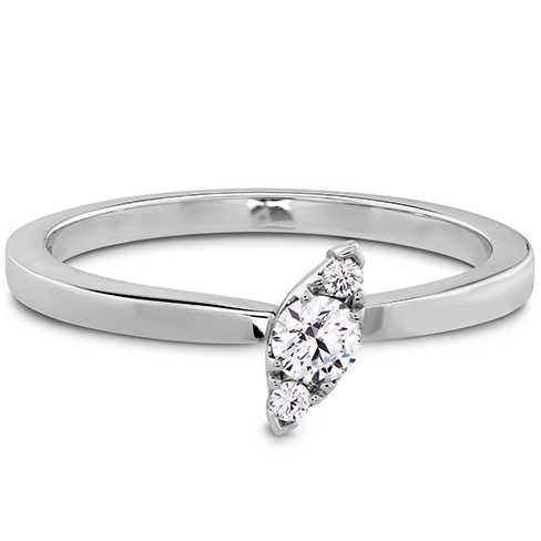 Hearts On Fire Aerial Stackable Regal Angle Diamond Band