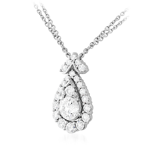 Hearts On Fire Aerial Victorian Halo Drop Pendant Necklace