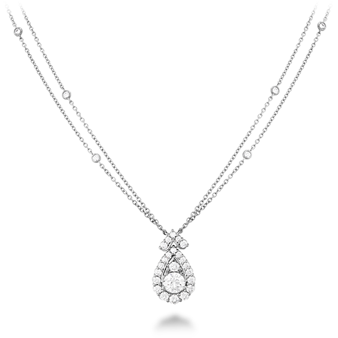 Hearts On Fire Aerial Victorian Halo Drop Pendant Necklace