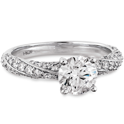 Hearts On Fire Atlantico Pave Diamond Engagement Ring