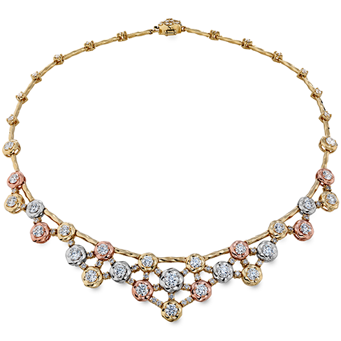 Hearts On Fire Atlantico Tri Color Diamond Necklace