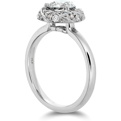Hearts On Fire Atlantico Wave Diamond Halo Engagement Ring