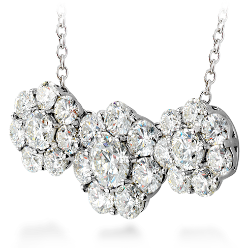 Hearts On Fire Beloved Three Station Pendant Necklace