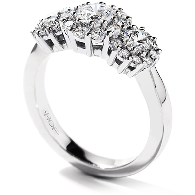 Hearts On Fire Beloved Three Stone Engagement Ring
