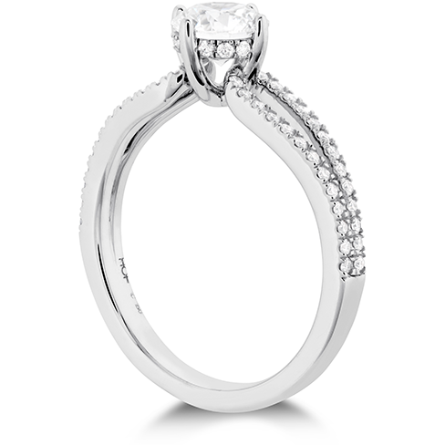 Hearts On Fire Brielle Split Shank Engagement Ring