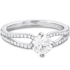 Hearts On Fire Brielle Split Shank Engagement Ring