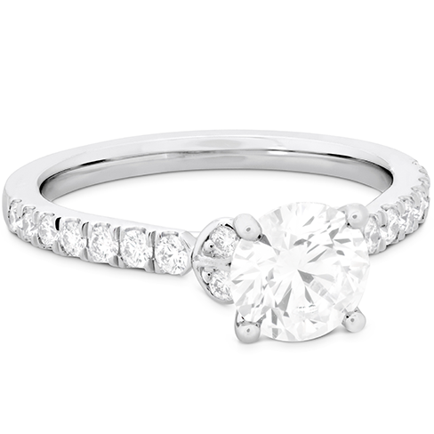 Hearts On Fire Cali Chic Double Petal Diamond Engagement Ring