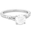 Hearts On Fire Cali Chic Petal Split Shank Diamond Engagement Ring