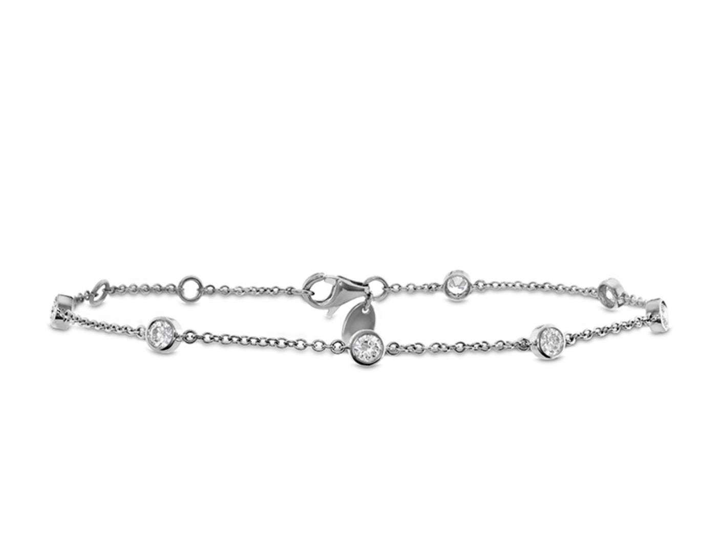 Mariposa Celestial 18k Orbital 7 stone diamond bracelet D 0.55ctw