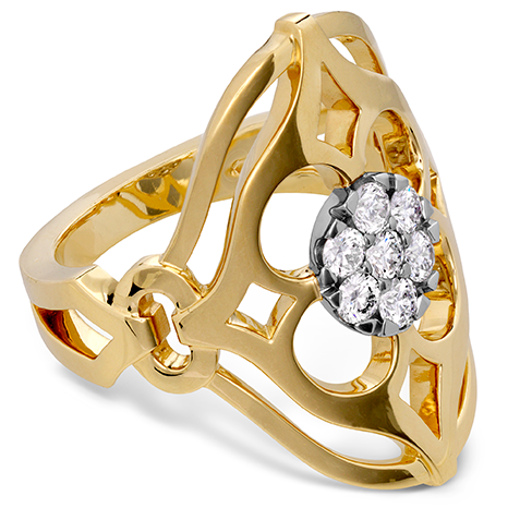 Hearts On Fire Copley Pave Right Hand Diamond Ring