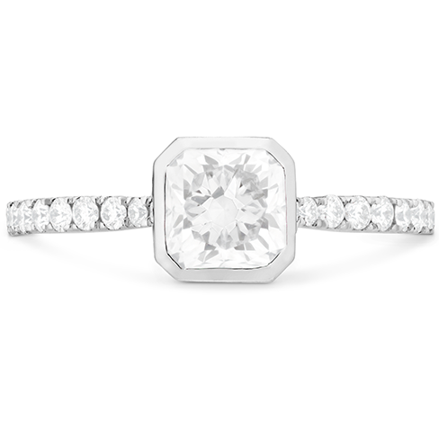 Hearts On Fire Deco Chic Dream Bezel Diamond Engagement Ring