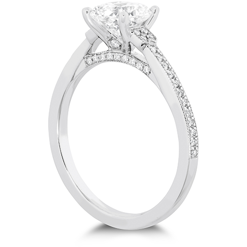 Hearts On Fire Deco Chic Milgrain Diamond Engagement Ring